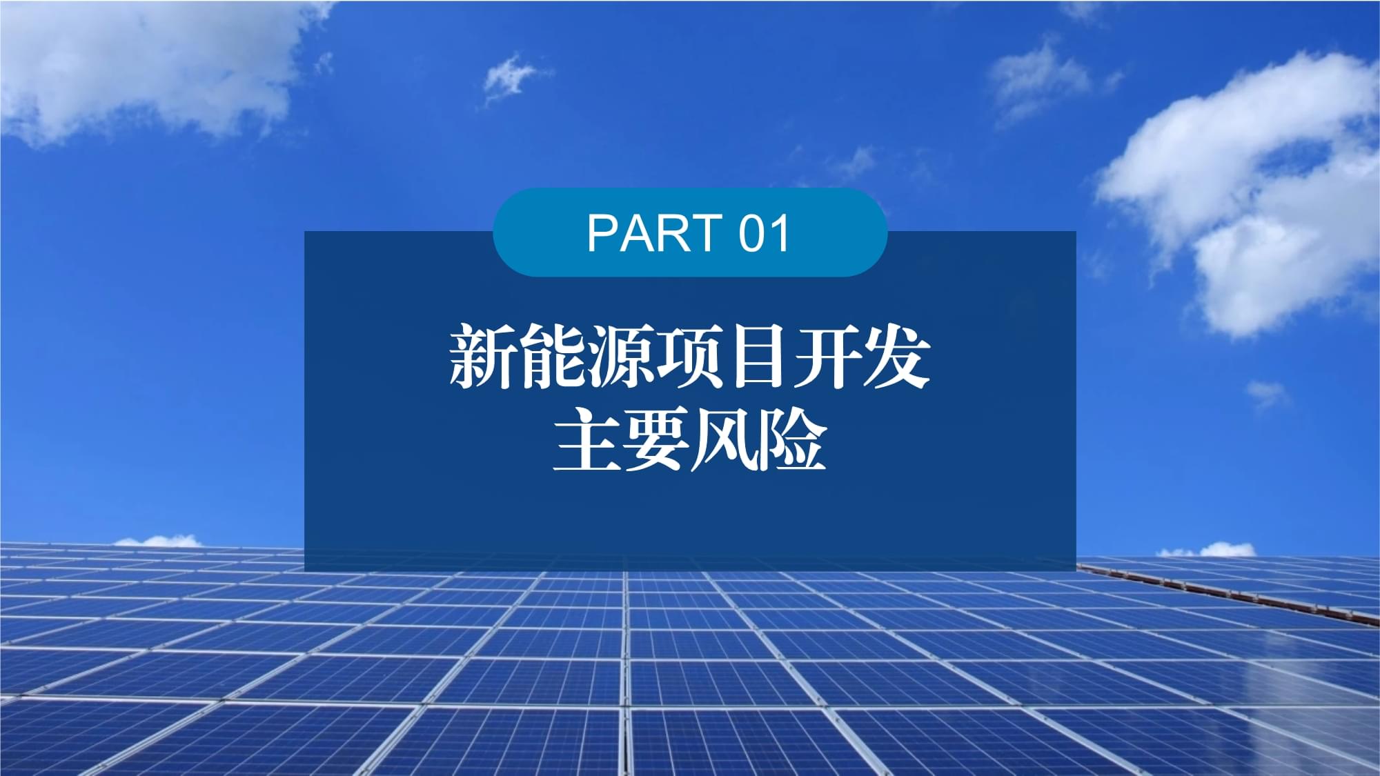 新能源項(xiàng)目投資開發(fā)風(fēng)險與機(jī)遇應(yīng)對